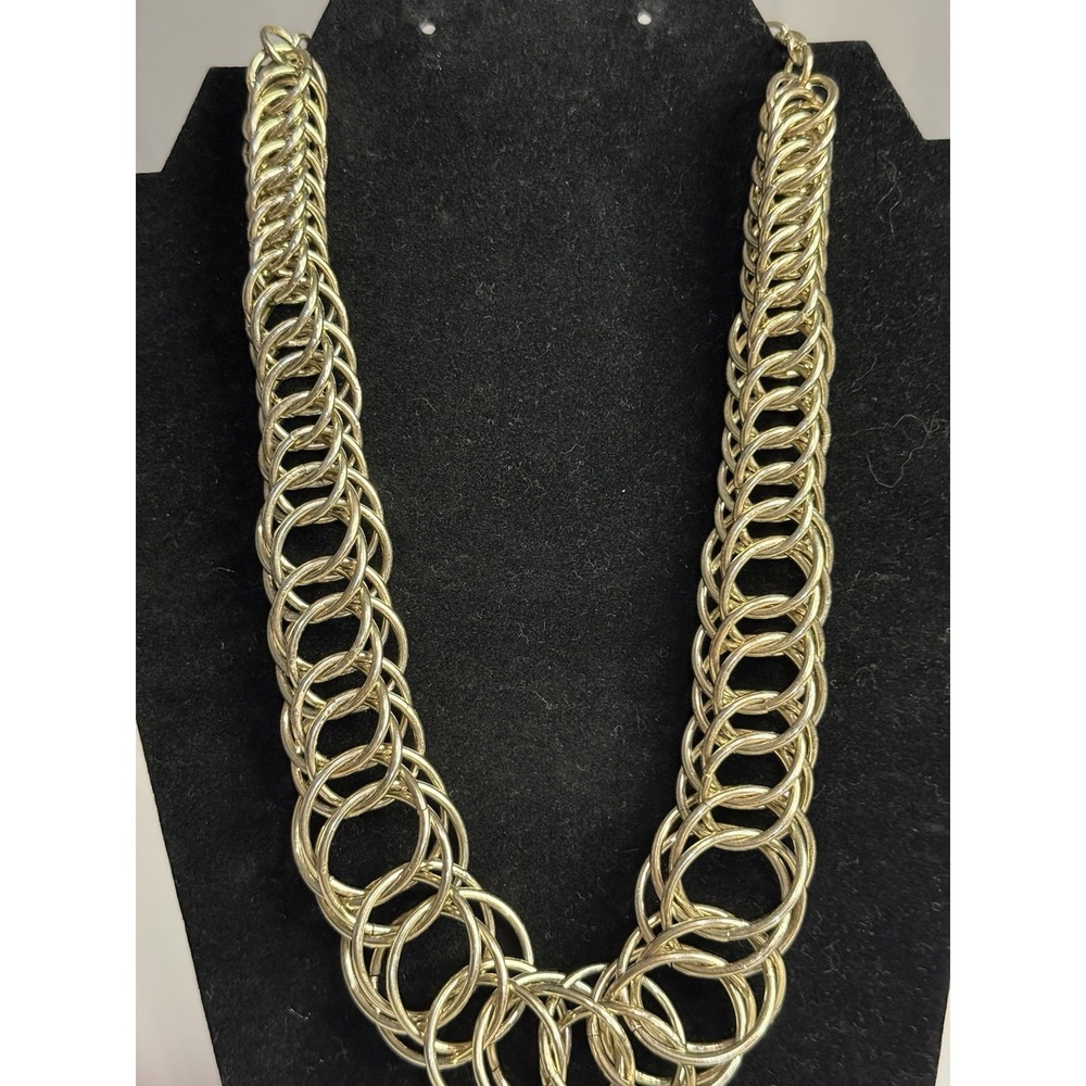 Vintage Graziano Chunky Gold Tone Chain Necklace